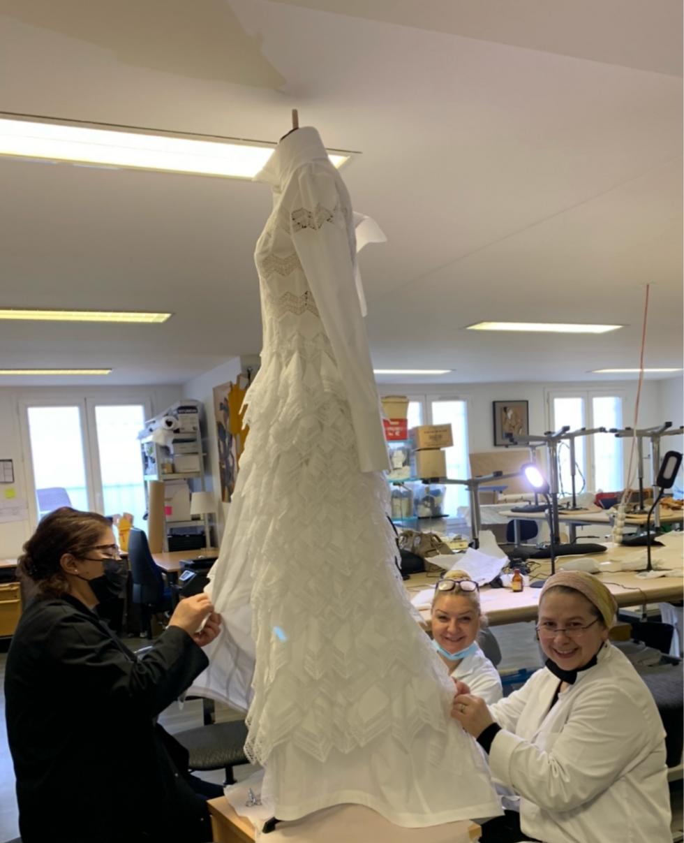 Maison Alaïa upcycling couture — pièce transformée