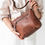 Thumbnail: Large Essential Pouch Bag - Cognac