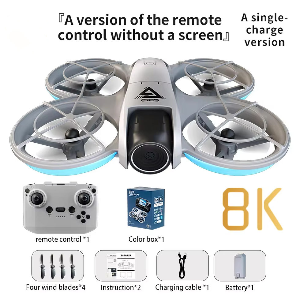 Miniatura: Lenovo E69 Drone HD Dual 8K Camera Optical Flow Aircraft Screen Control Aerial B