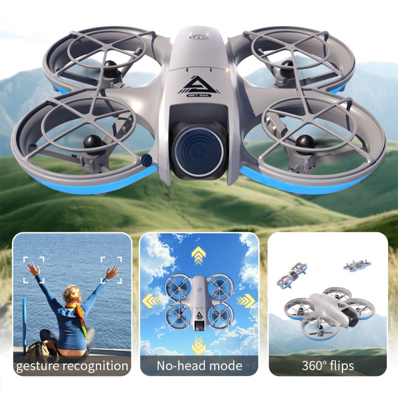 Miniatura: Lenovo E69 Drone HD Dual 8K Camera Optical Flow Aircraft Screen Control Aerial B