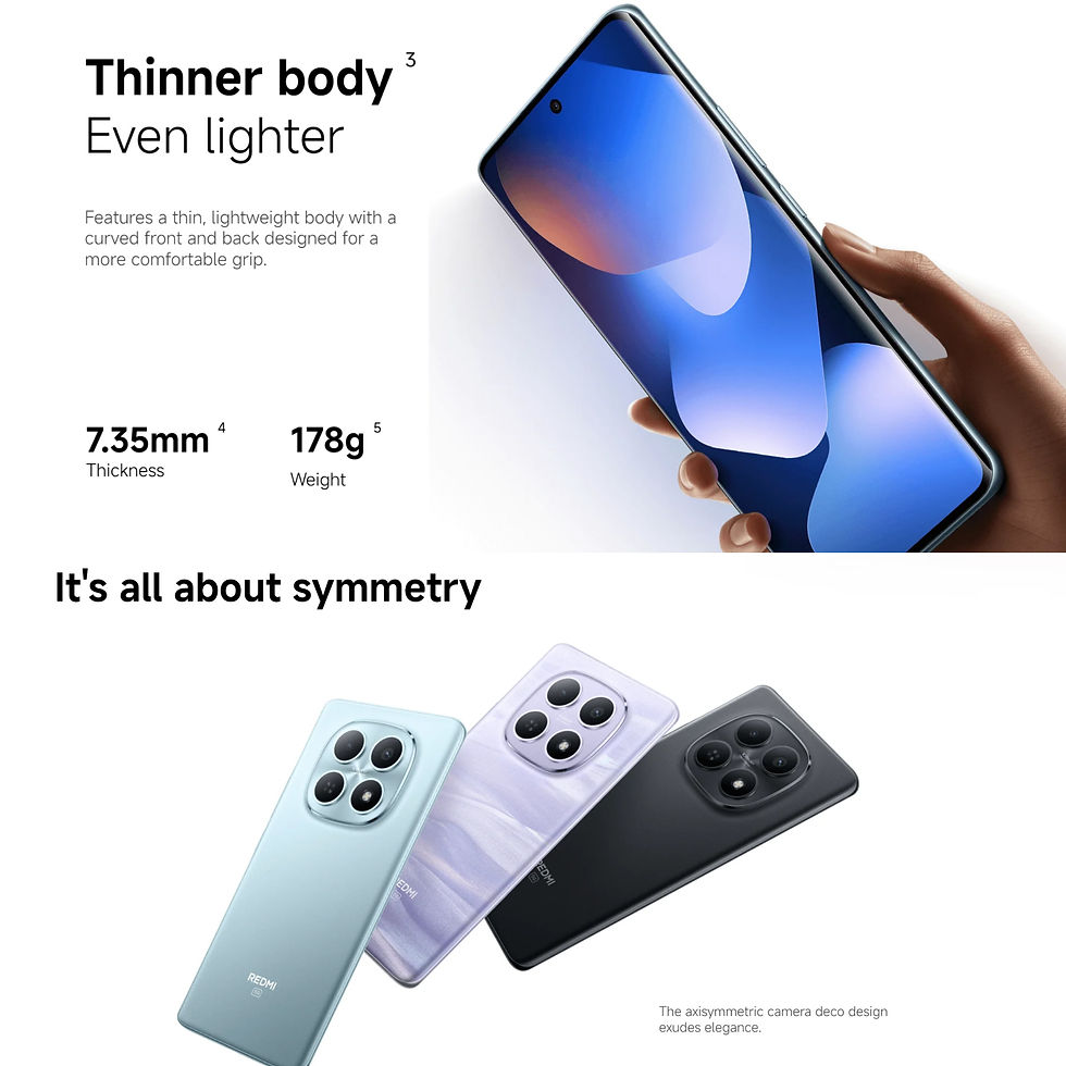 Miniatura: Xiaomi Redmi Note 15 5G 8+256GB Global Version Snapdragon® 6 Gen 3 Mobile Platf