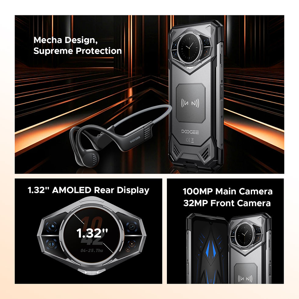 Miniatura: DOOGEE S200 VIP 5G Rugged Phone 1.32" Rear Display 48GB 256GB 6.72" 100MP Camera