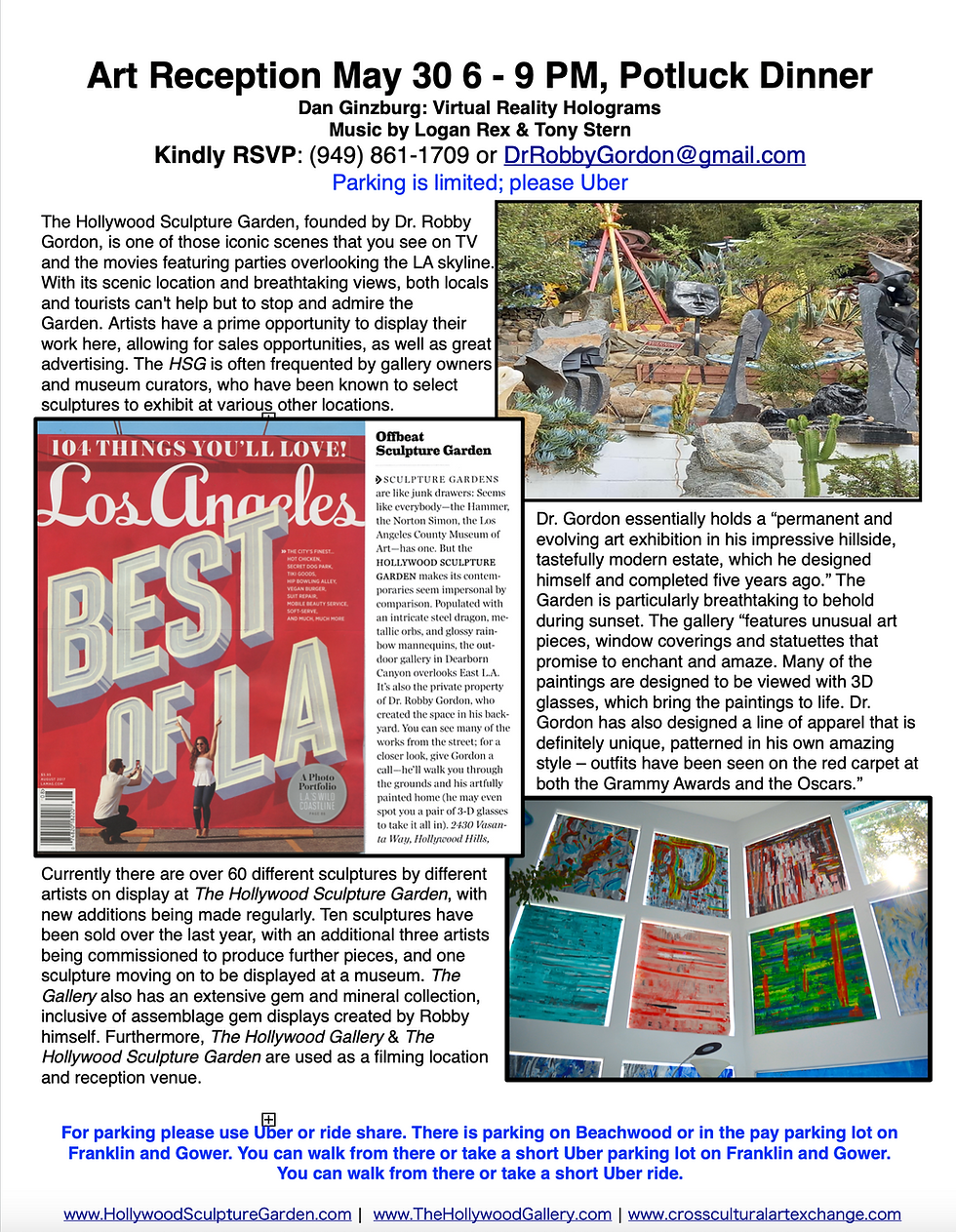 May 30 Art Reception