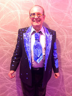 Blue and Silver on Black, Blazer