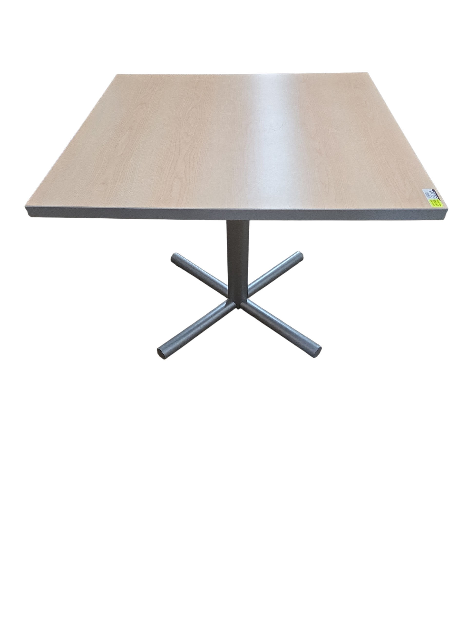 Versteel folding maple cafe table, 3ft x 3ft.