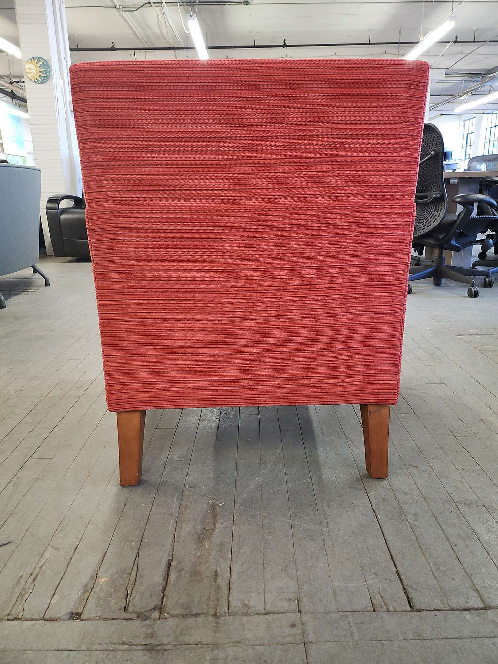 Thumbnail: Red lobby chair by bernhardt
