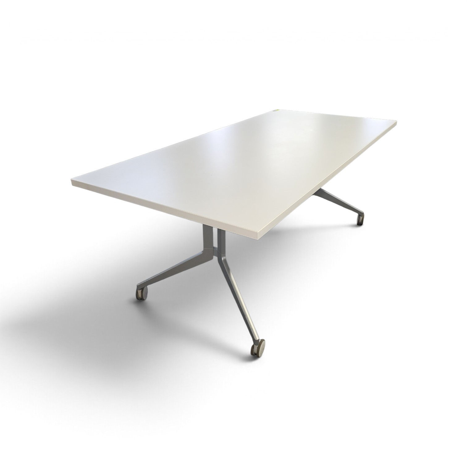 Haworth Planes Flip-Top Training Table on wheels