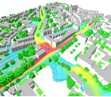 Outdoor Pollutant Dispersion Simulation for Urban Air Quality