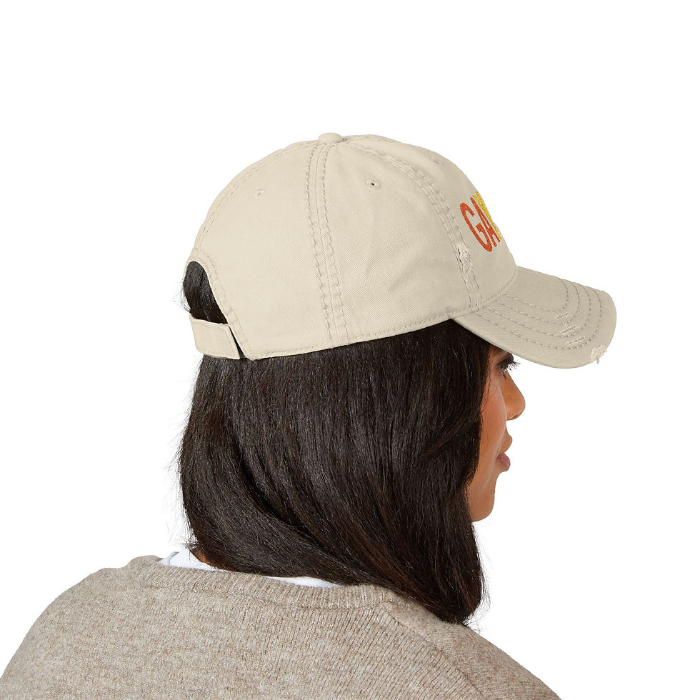 Thumbnail: PRIDE 🏳️‍🌈 Gay Yay Embroidered Distressed Dad Hat — Rainbow Pride Baseball Cap