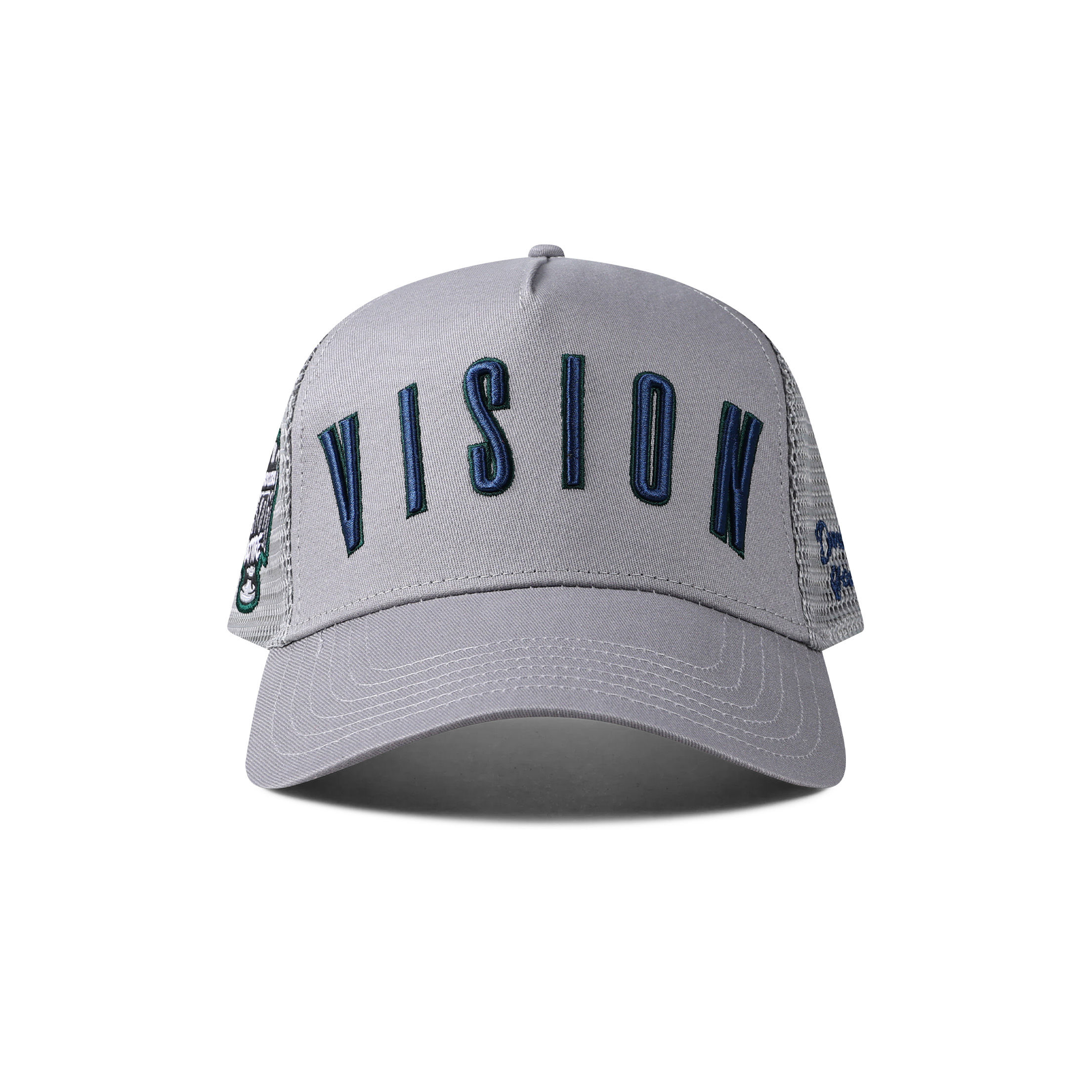 VISION TRUCKER HAT- GREY/NAVY/SEATTLE GREEN
