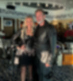 Rachel and Shane Krider at a fancy dress party on a Mediterranean cruise—celebrating a lifestyle built through imagination and vision.