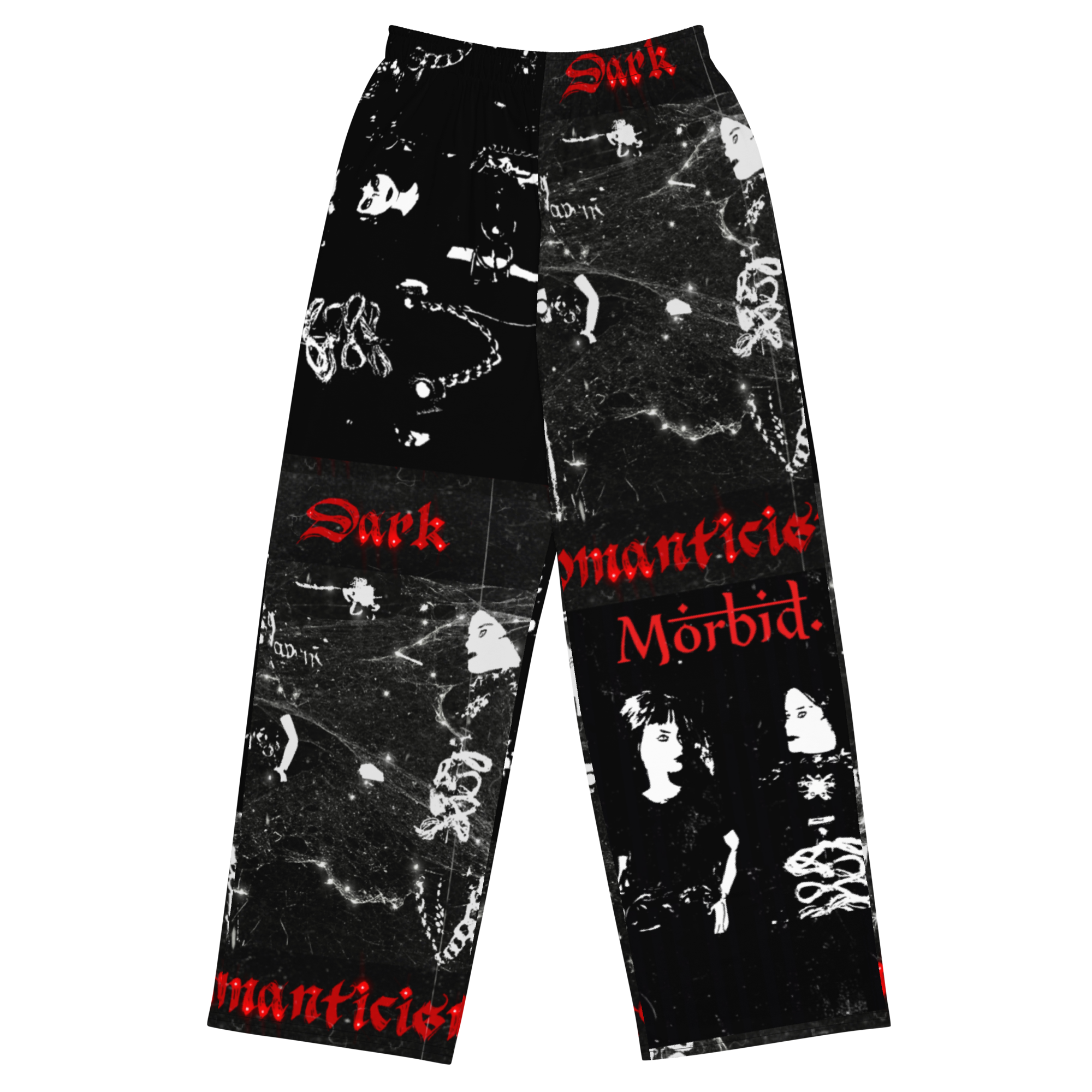 "Dark Romanticism" x "The Dark Romantics" x "Morbid" unisex wide-leg pants