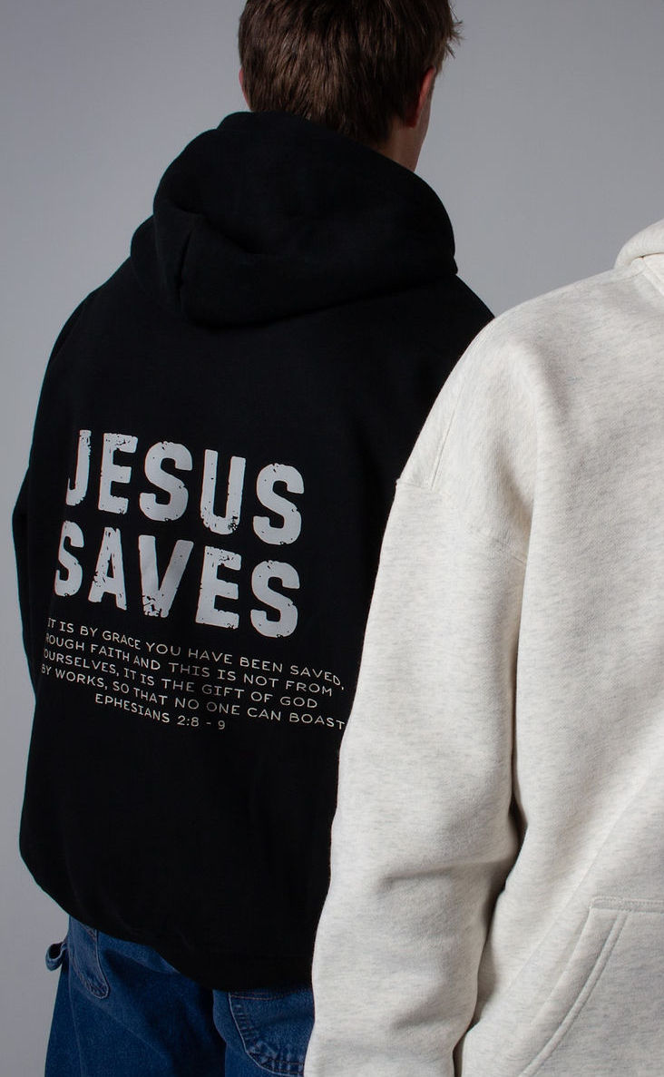 Thumbnail: Unisex Jesus Saves Hoodie