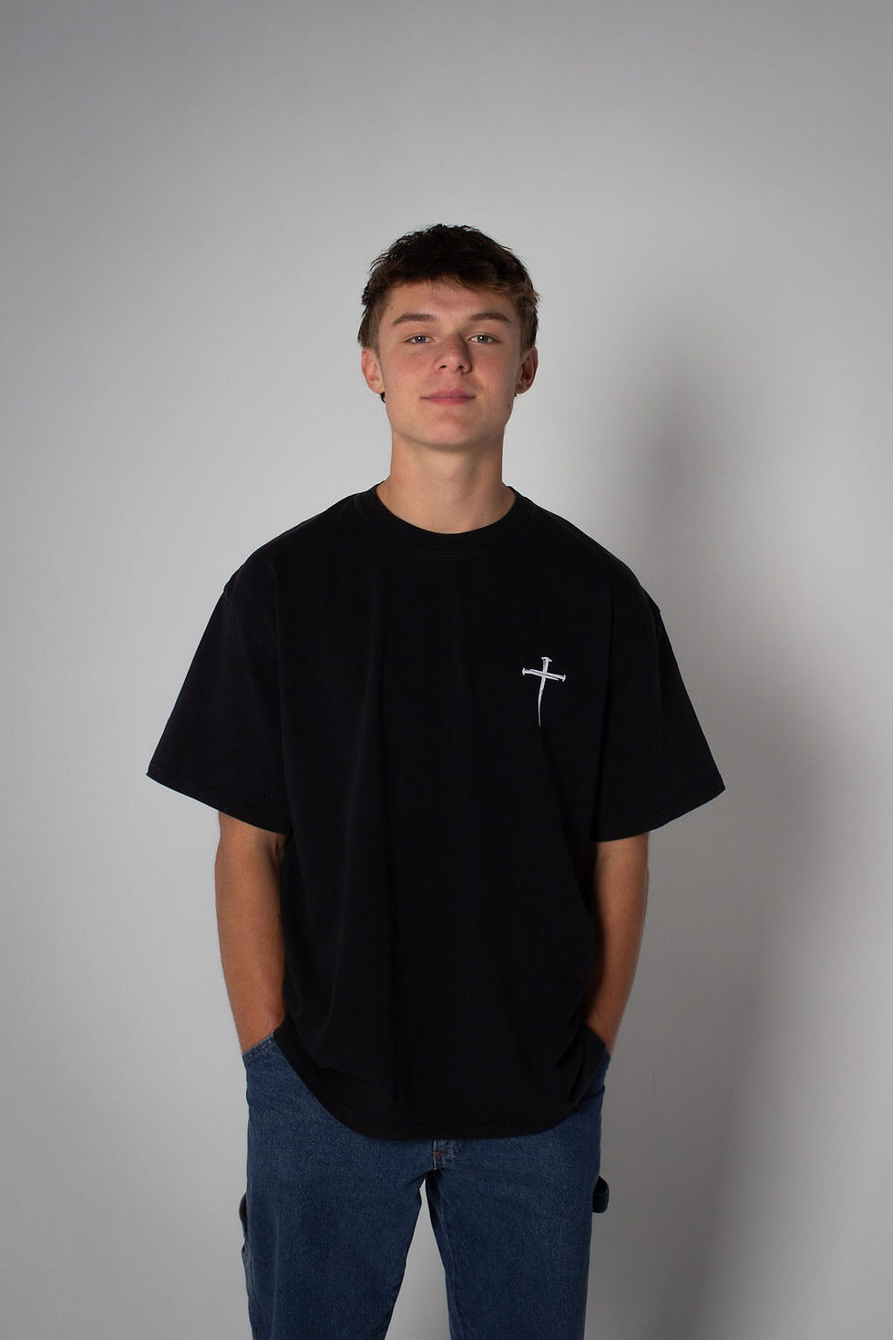 Thumbnail: Unisex Simple Cross T-shirt