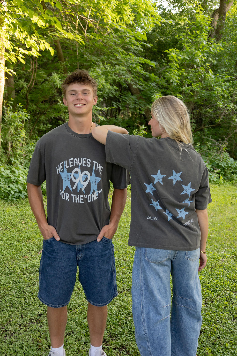 Thumbnail: He Leaves the 99 for the "one" Oversized Tee