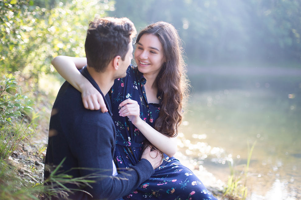 Couple by Lake