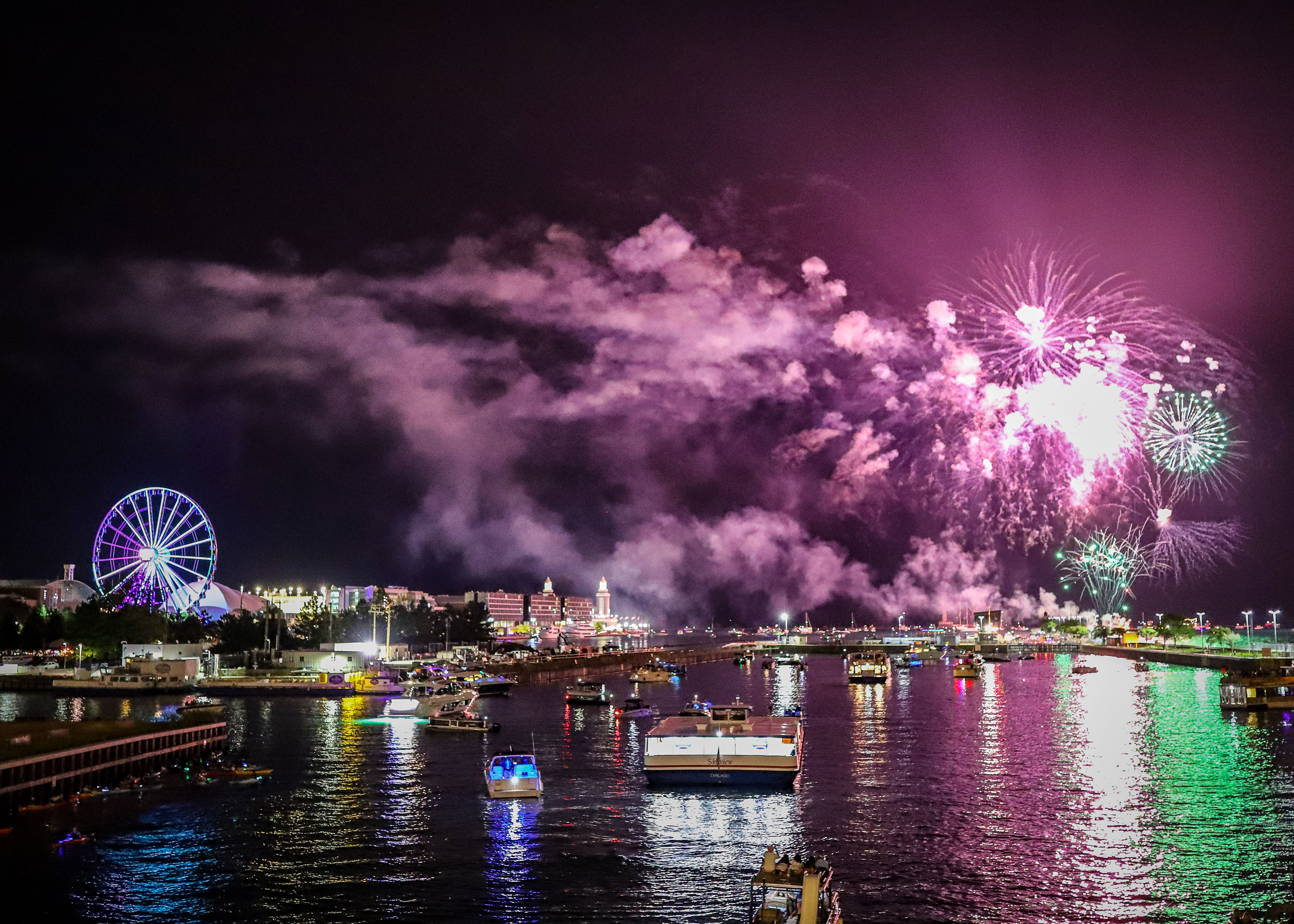 Ferris Wheel Fireworks