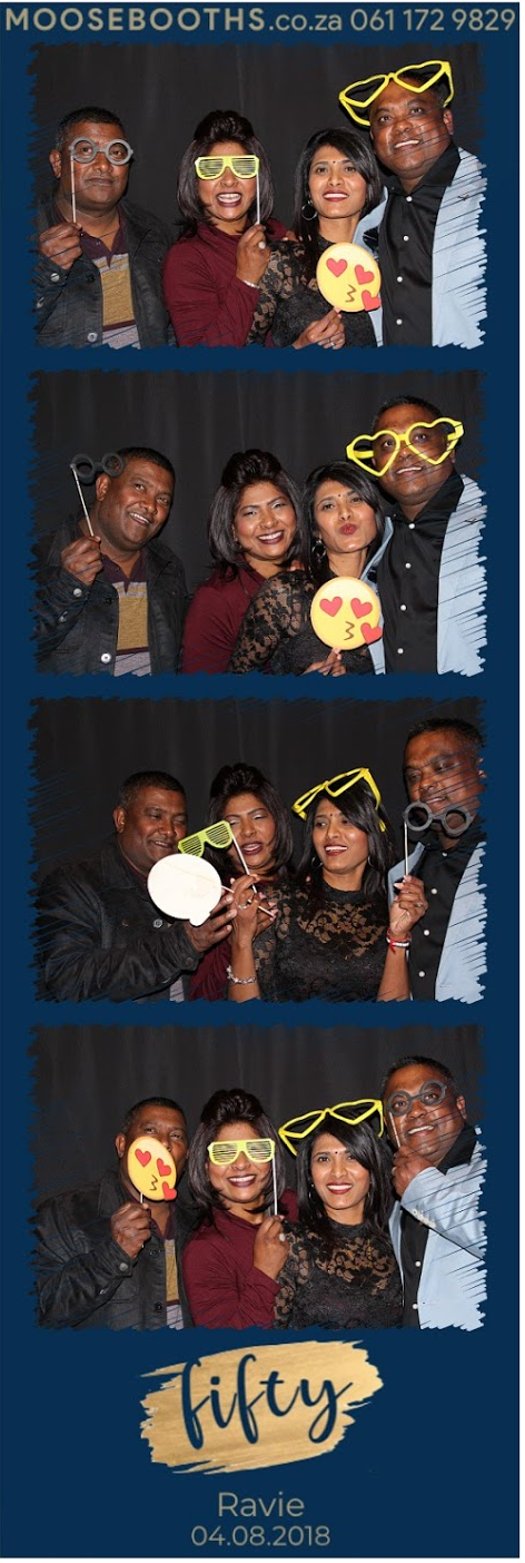 Photo booth strip 50th birthday in Johannesburg