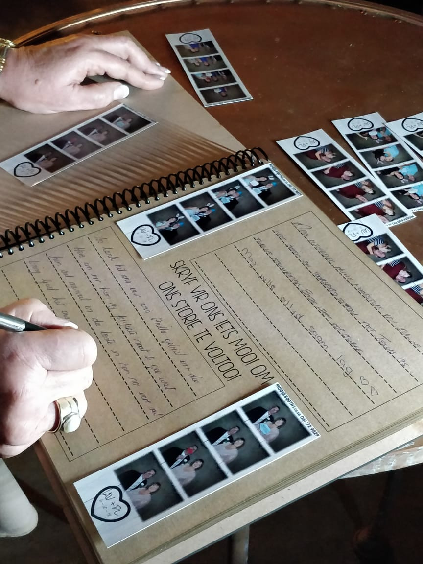 Wedding photo booth guest book