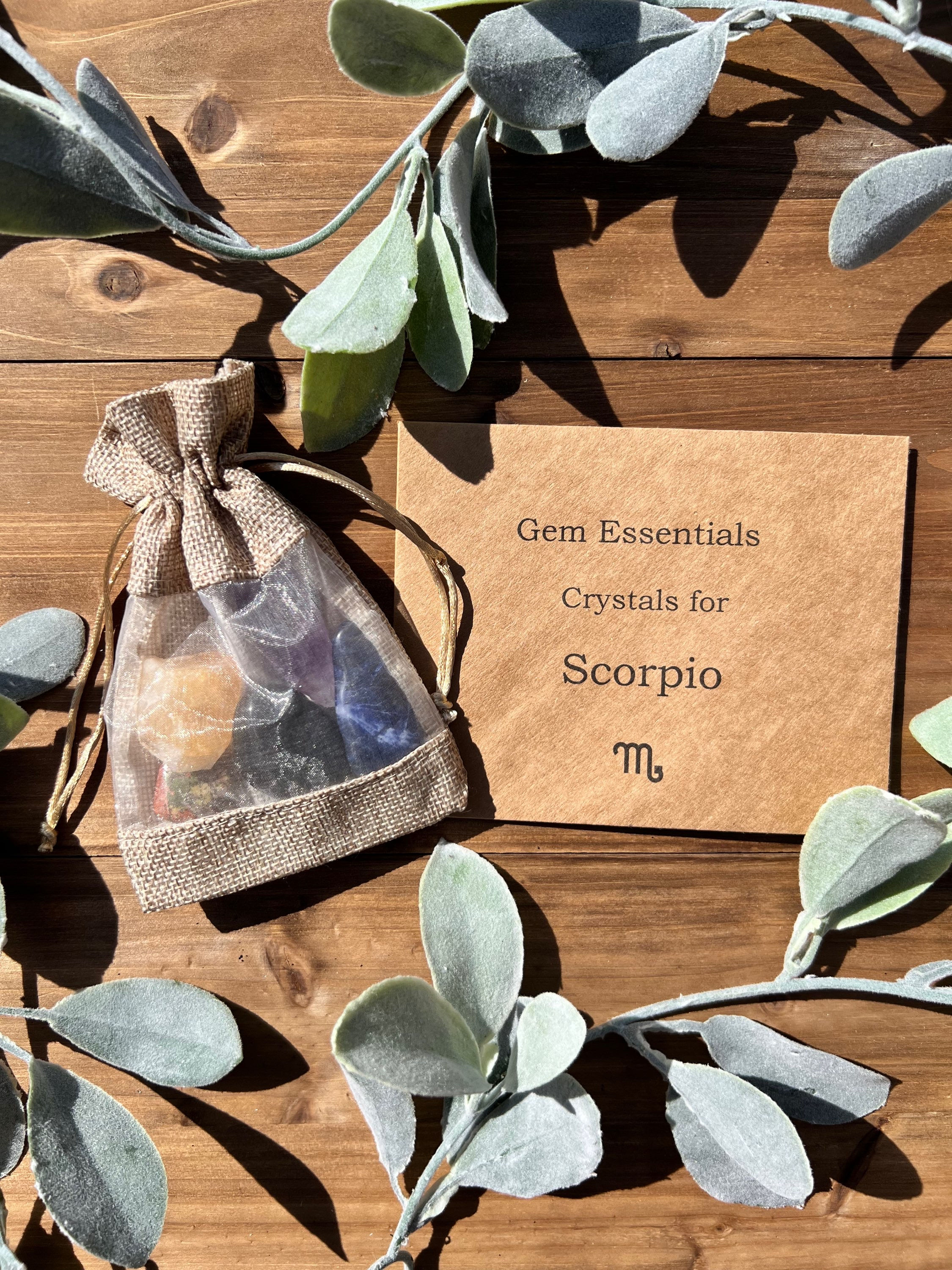 Scorpio Zodiac Crystal Bag