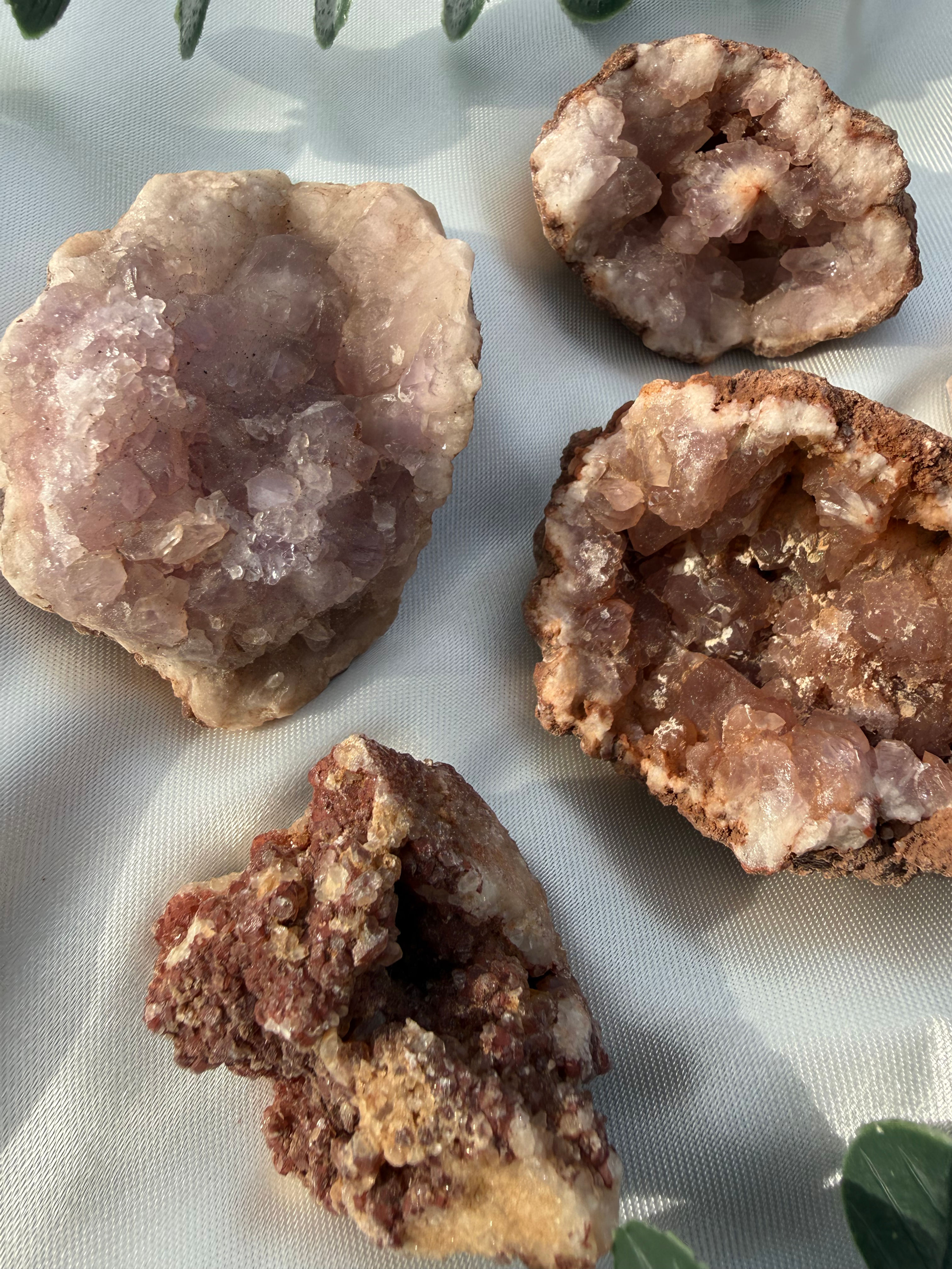 Raw Pink Amethyst Cluster