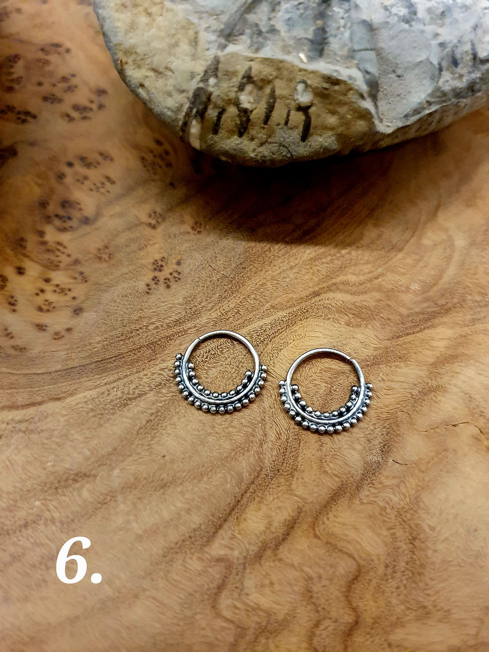 Thumbnail: Small single sleeper hoop earring