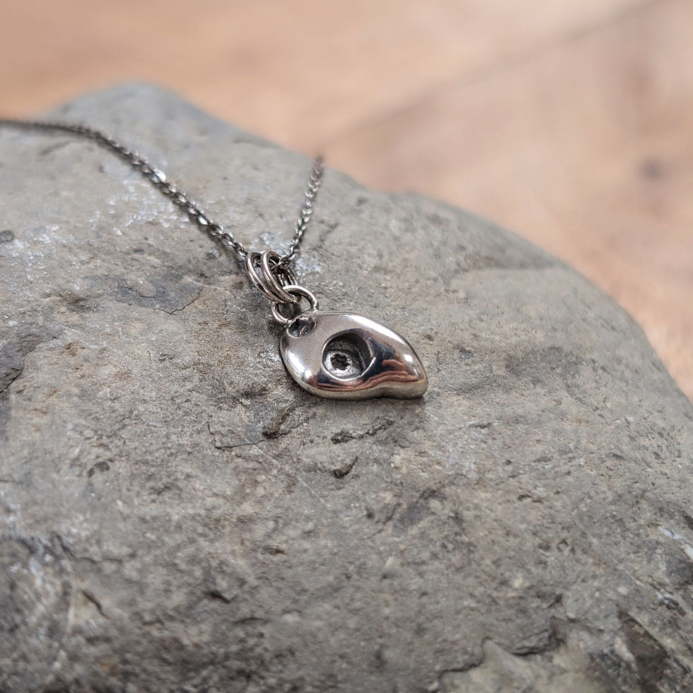Recycled Sterling Silver climbing hold pendant necklace, perfect gift for climbers