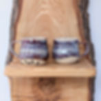 Handmade purple glazed ceramic stoneware fuck it mug