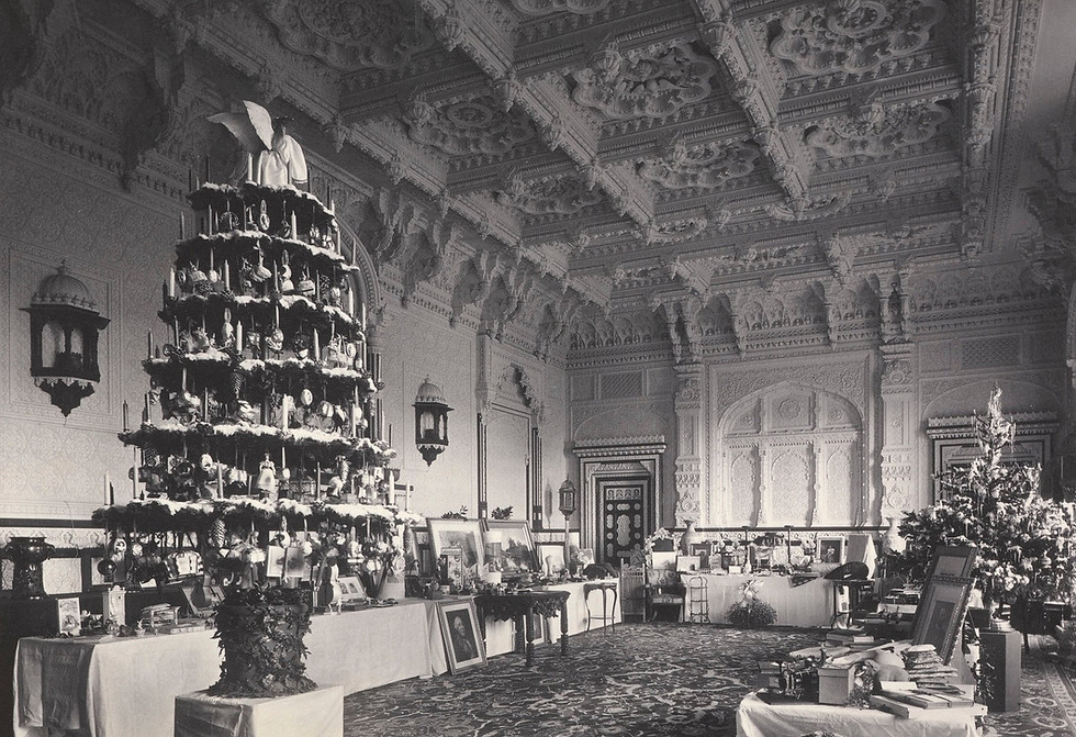 Royal Menus + RCT + Christmas + Durbar Hall, Osborne House 1896.jpg