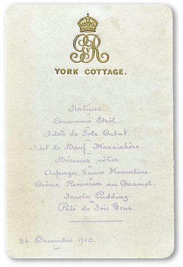 Royal Menus - York Cottage - Xmas - 1913.png