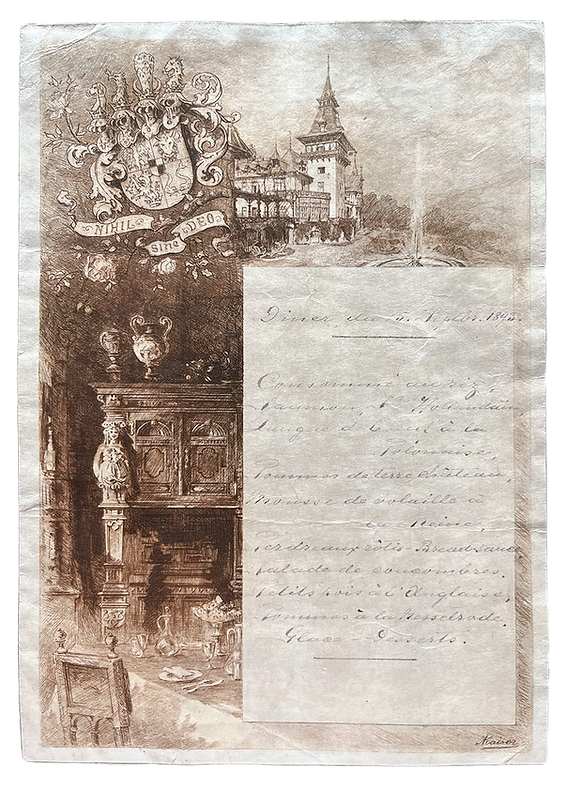 Royal Menus - Carol I - 1893 - Peles_edi