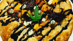 Fig, Pear & Pumpkin “Humboldt Pie” with Gorgonzola and Balsamic Reduction