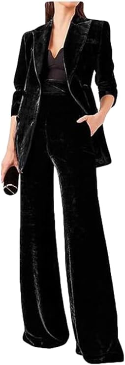 Woman's velvet tuxedo