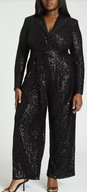 curvy sequined jumpsuit