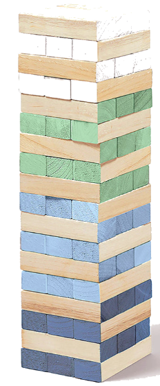 Giant Wooden Tumble Tower Game