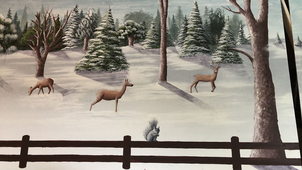 Christmas Tree Farm Mural