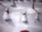 Close up of snowmen
