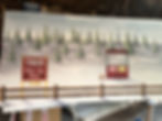 Christmas Tree Farm Mural- Tree Pickup sign matched to represent actual sign on farm