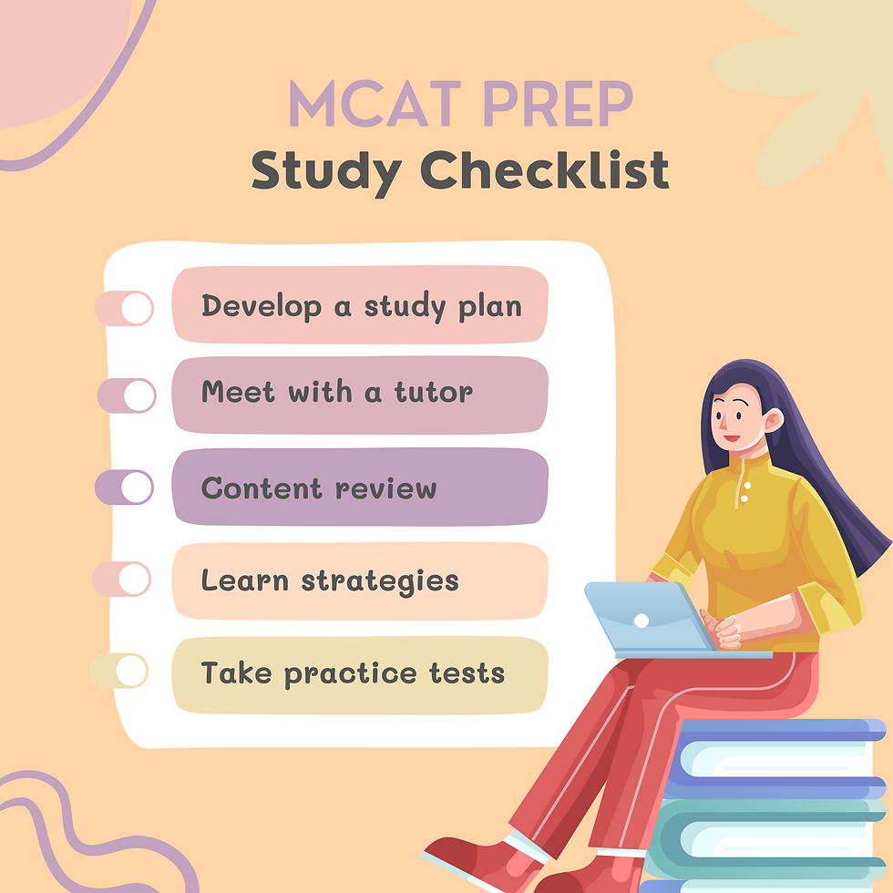 MCAT prep study plan