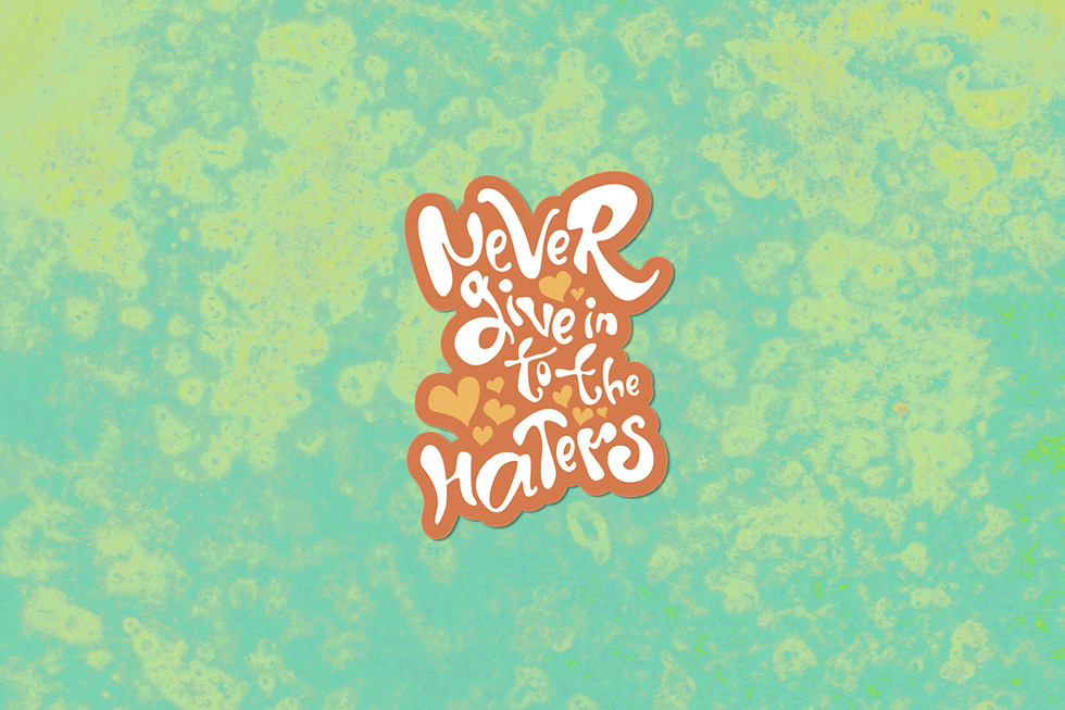 Thumbnail: Never Give In Sticker