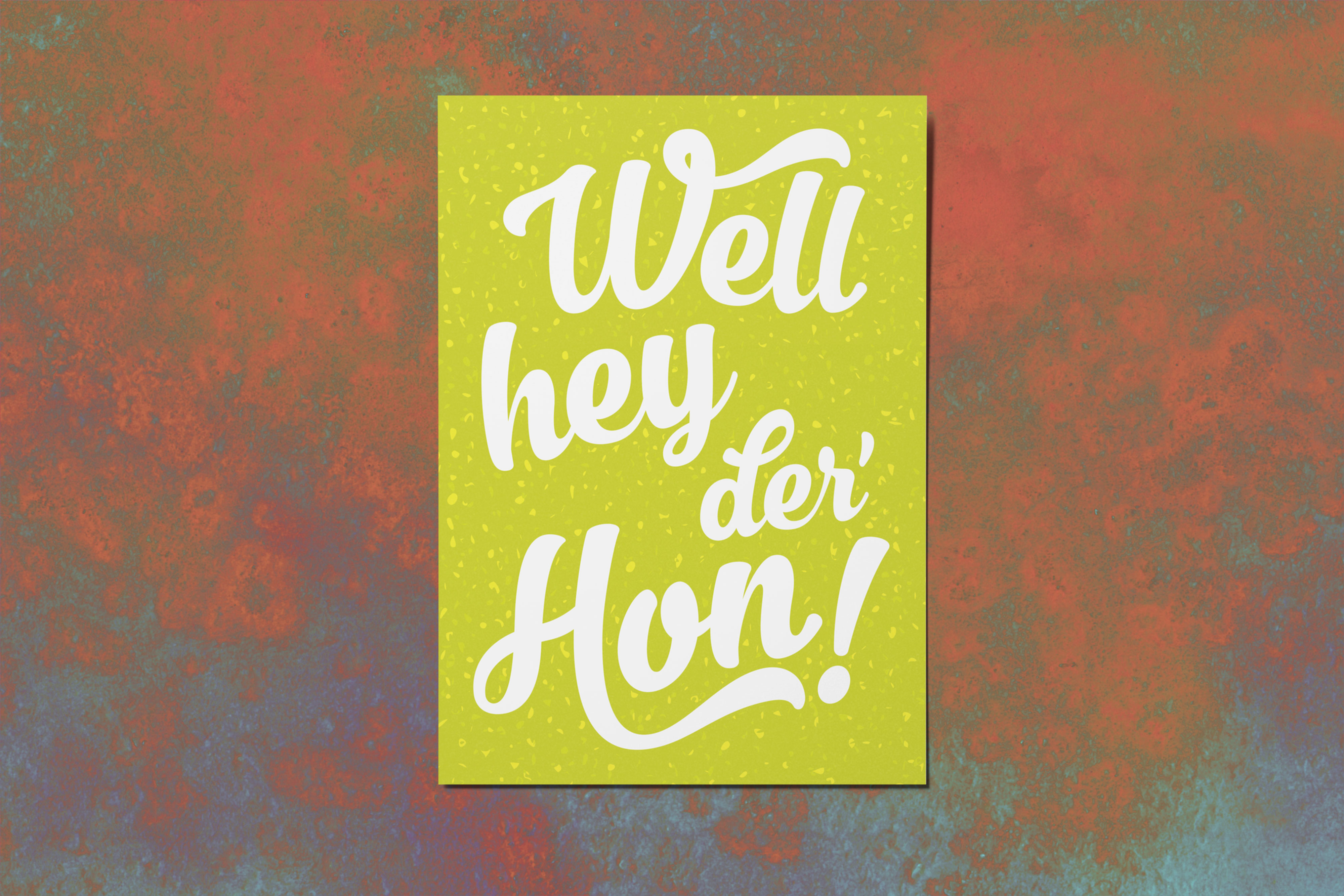 Hey Der' Hon 5x7 Mini Print