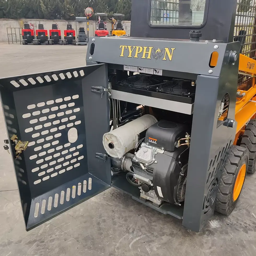 Thumbnail: TYPHON STOMP Mini Skid Steer Gas EPA Engine USA