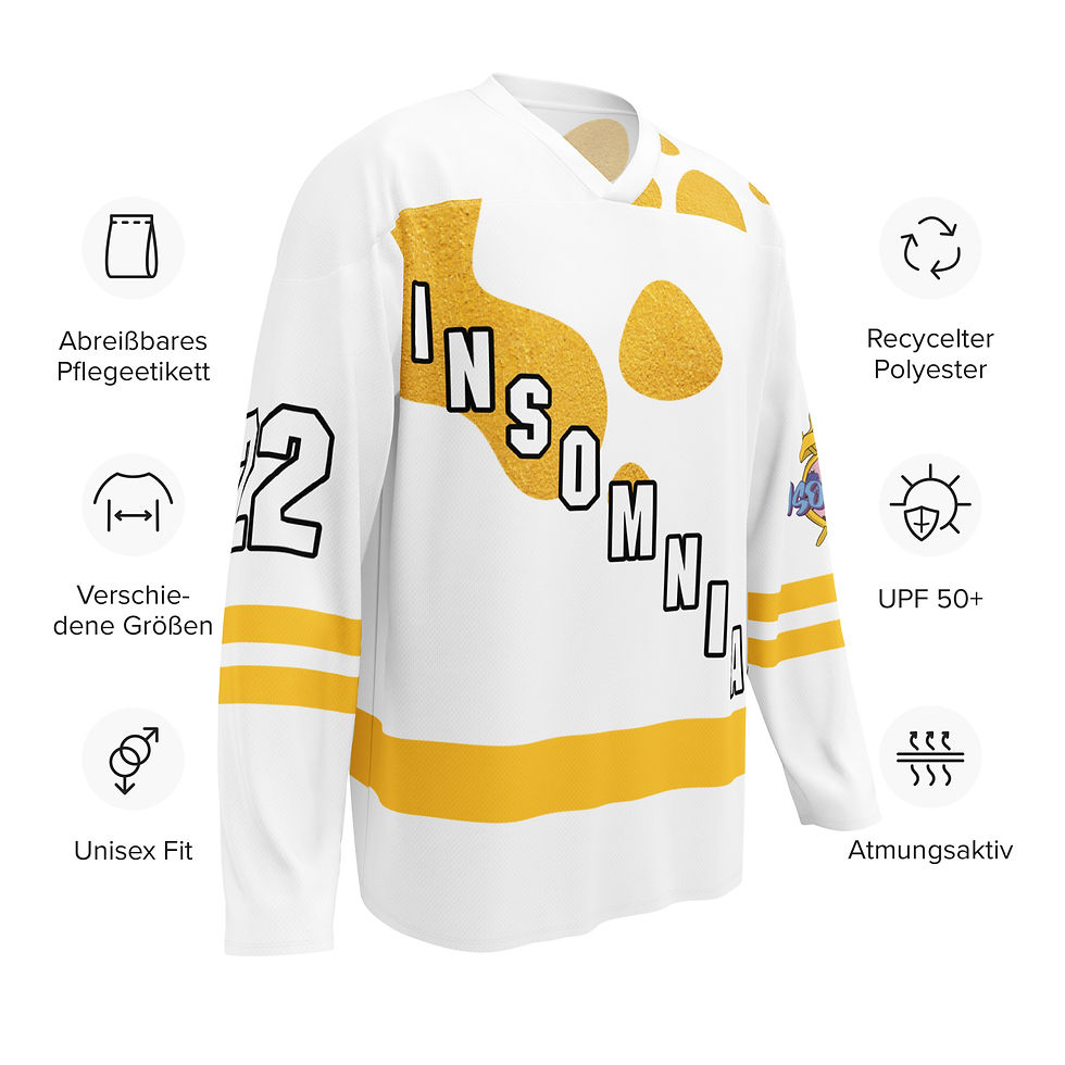 Thumbnail: WHITE GOLD INSNC HOCKEY JERSEY