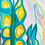 Thumbnail: 'Rainbow Alocasia Leaves III'  41cm x 41cm