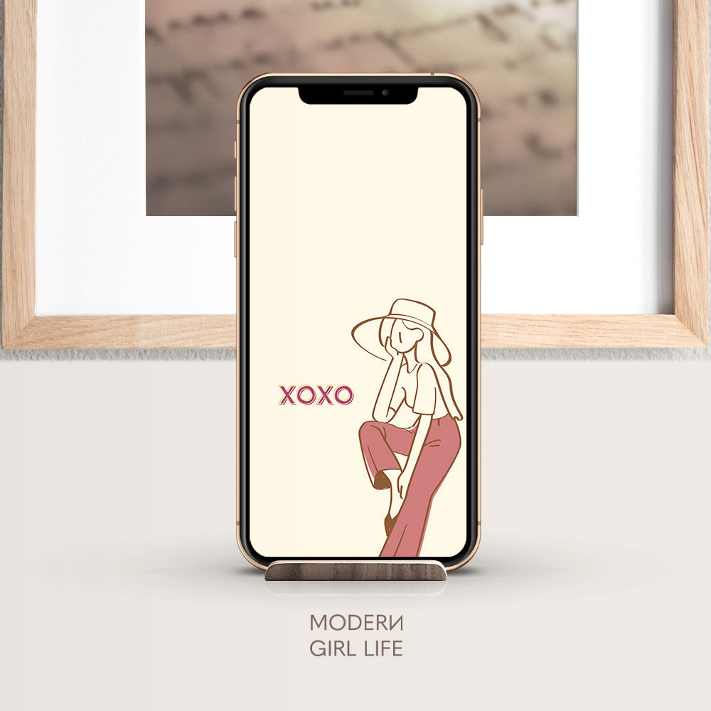 XOXO My Lovely Girl Phone Wallpaper