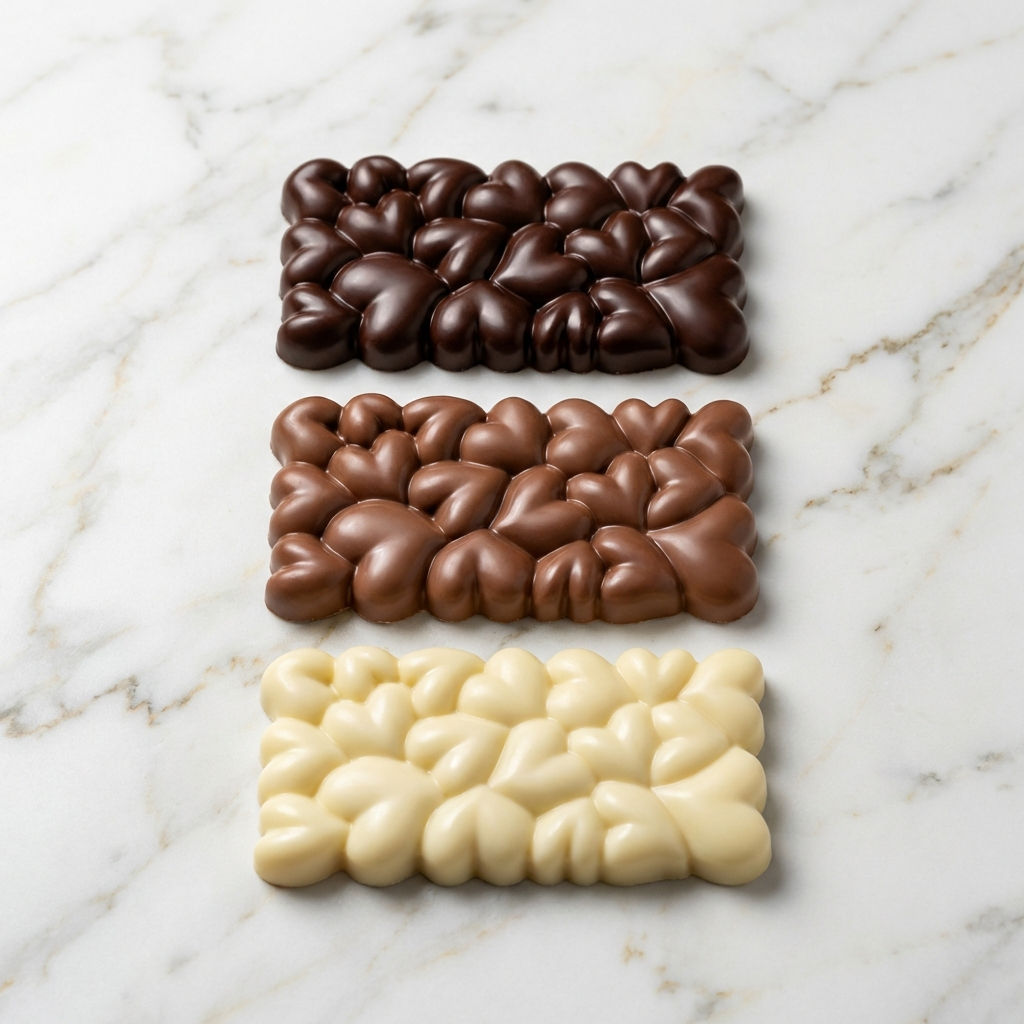 טבלת שוקולד חלב/לבן / מריר גדולה