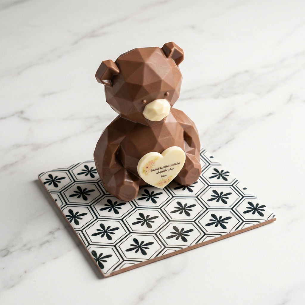 דובי משוקולד חלב ולבן עם תוספת הדפסה