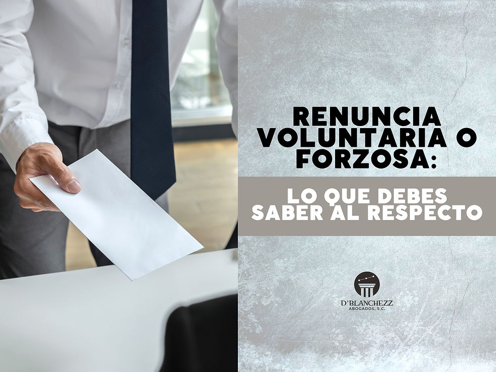 Renuncia voluntaria o forzosa: lo que debes saber al respecto