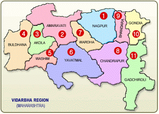 महाराष्ट्र के इन्हीं 11 ज़िलों का समूह विदर्भ कहलाता है.