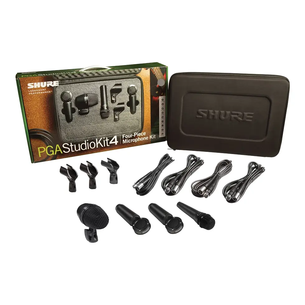 paquete de micrófonos para batería Shure PGASTUDIOKIT4